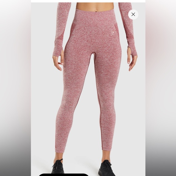 Gymshark Pants - Gymshark flex leggings burgundy marl